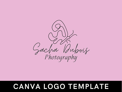 Premade Abstract Butterfly Canva Logo Template brand identity branding butterfly logo canva design hand drawn logo logo design template