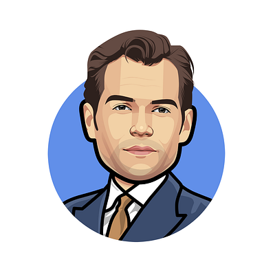 Henry cavill vector avatar art avatar branding caricature cartoon comic design hero heroes illustration superhero superman vector