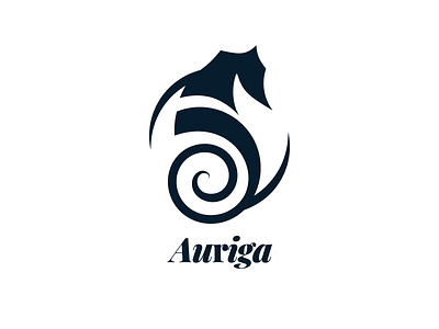 Auriga Premium Brand Logo branding chariot design graphic design horse logo premium pro seahorse speed vector