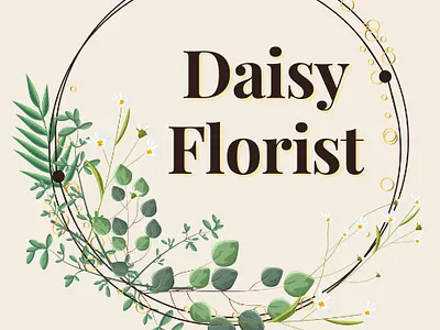 Florist Logo Template daisy flower florist florist logo florist logo template flower logo template