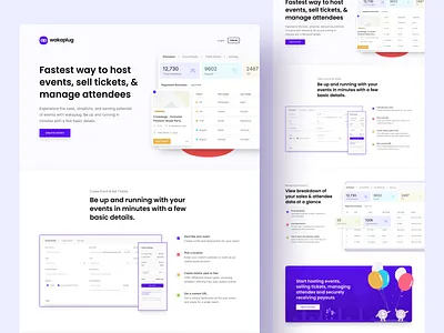 Event Ticketing 🎟️ - Website Design landing page dashboard dashboard design design events website design figma figmaafrica figmadesign landing page design ticket website design ui ui design web web app web design website website design