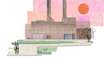 Power Plant Renders 3d architecture collage design digital art illustration photoshop render vector
