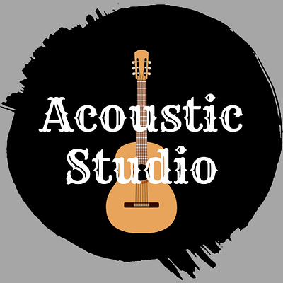 Music Studio Logo acoustic acoustic studio logo guitar guitar logo logo music music studio music studio logo