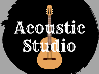 Music Studio Logo acoustic acoustic studio logo guitar guitar logo logo music music studio music studio logo
