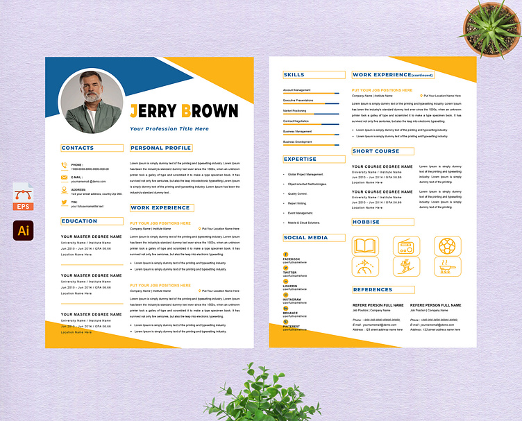 35 Brilliant Resume Designs - DzineBlog.com  Resume design creative,  Resume design, Creative resume