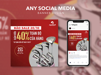 Golf shop | Social Media Design | Sale facebook golf graphic design illustrator photoshop social media