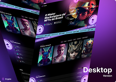 Crypto app crypto design desktop mobile nft syle guide ui ux wireframe