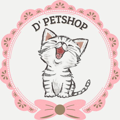 Petshop Logo Template cat cat logo logo logo template pet petshop petshop logo petshop logo template template