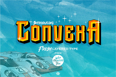 Convexa Typeface 3d