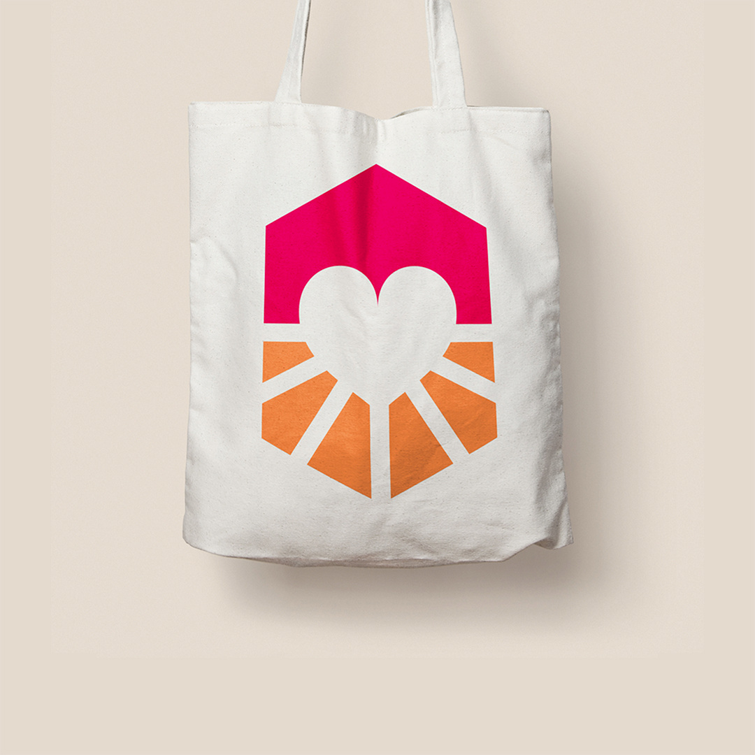 Foundation's brand mark brand design brand identity brandglow branding foundation hearth home hospice logo logodesign logotype rebranding visual identity