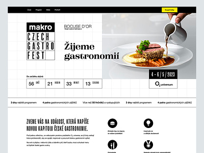 Makro Czech Gastrofest website makro webdesign