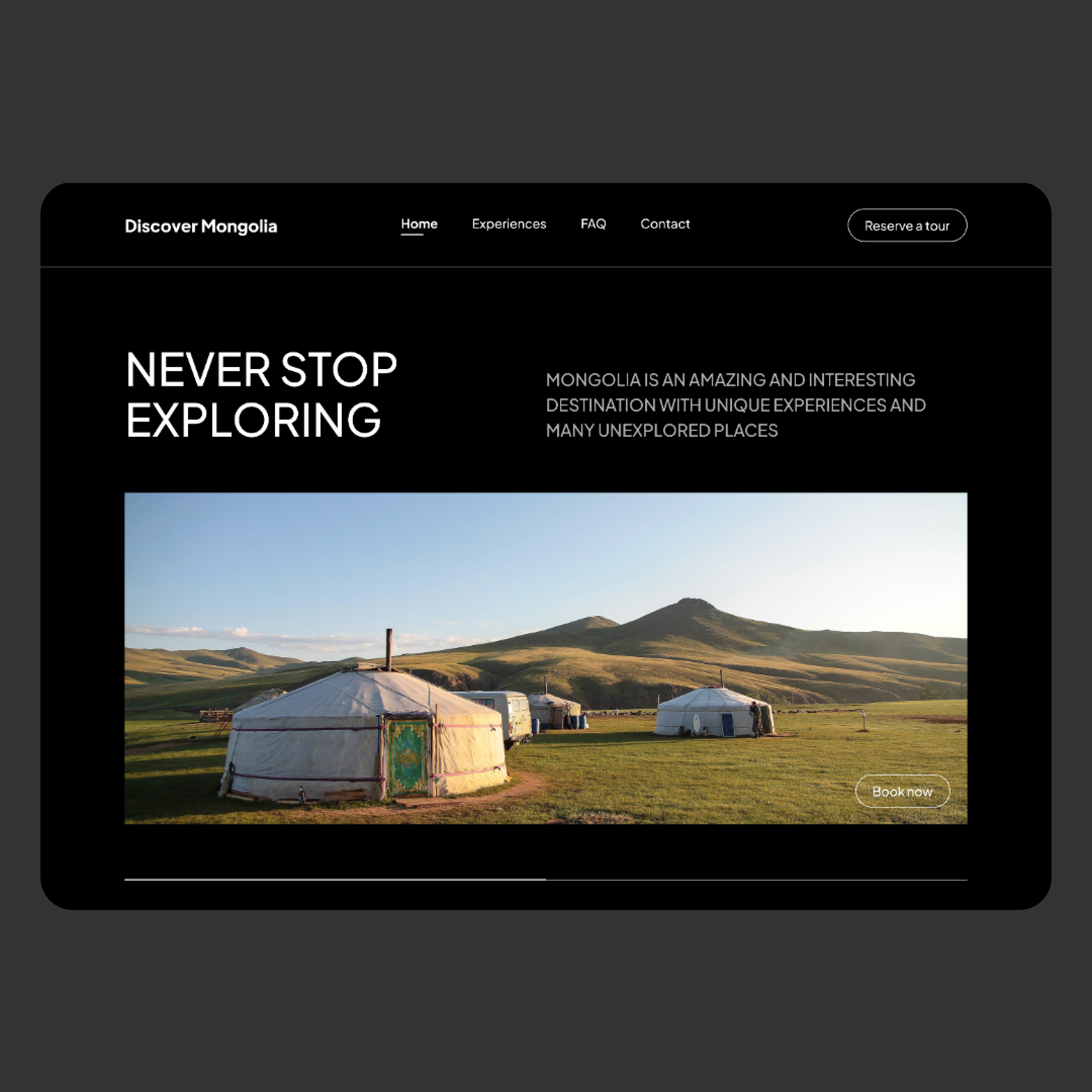 Travel Agency Landing Page UI Design design land landing page travel agency ui ui design uiux ux web design website