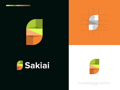 Sakiai Logo Design ai branding branding design business logo company logo creative logo creative logo design icon identity letter s logo logo creation logo design logos s letter logo sakiai