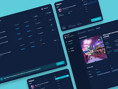 Web3 NFT Dashboard blockchain crypto dark dashboard nft product design ui web3