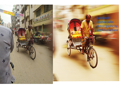 bangldeshi rickshaw puller motion graphic animation branding canva graphic design illustrator logo motion graphics photoshop