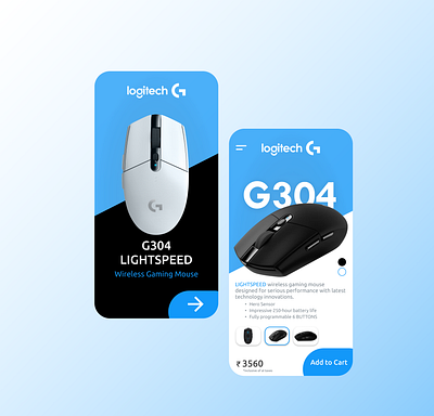 Logitech G304 - Mobile UI Concept