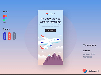 Airtravel - Flight Booking App app app mobile application booking app design ticket booking travel app ui ui design