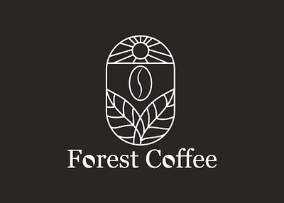 Forest Coffee branding café coffee design floresta forest grain graphic design identidade identity illustration letter lettering logo logotipo seed sol sun typography ui