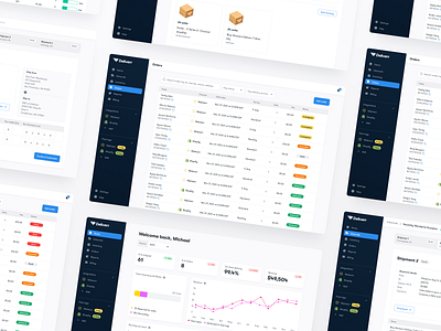 📦 Deliverr - Case Study b2b badges clean dark dashboard design illustrations layout logistics navigation progress status table tables ui user interface ux