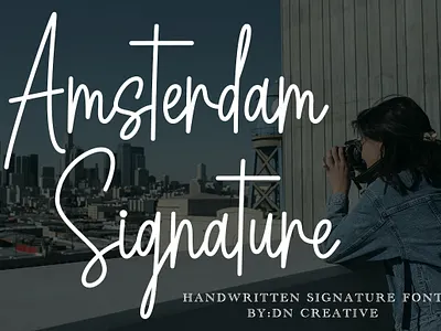 Amsterdam Signature amsterdam handwritten monoline script signature