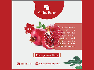 Social Media Instagram Fruit Banner Design ads advertisement banner banner design cover cover design fruit design instagram instagram banner instagram banner design instagram post social media social media post