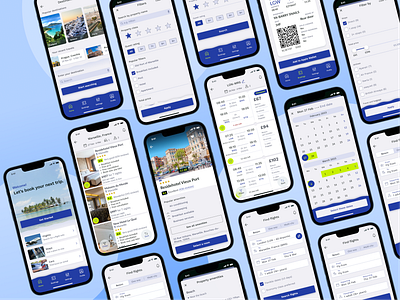 Travel app concept boarding pass booking design figma flights holiday hotels interaction design mobile app mobile ui tickets tourist travel trip ui ui design uiux voyage