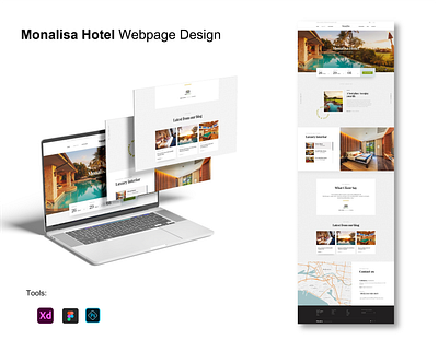 Hotel Webpage Design hotel landingpage ui webpage
