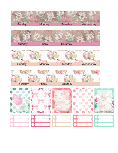 ECP Monthly planner sticker kit Easter edition erin condren planner sticker erin condren sticker kit monthly sticker kit planner sticker printable