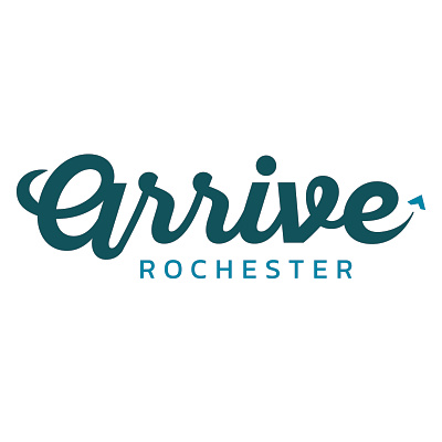 Arrive Rochester branding identity logo