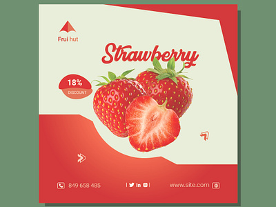 Social Media Instagram Fruit Banner Design ads advertisement banner brochure cover flyer instagram banner instagram banner design instagrampost product design social media social media post