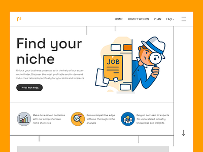 Niche away from your competitors landing landing page ui web web design webdesign
