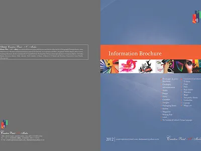 Brochure cover graphic design illustration logo packaging design ui ux