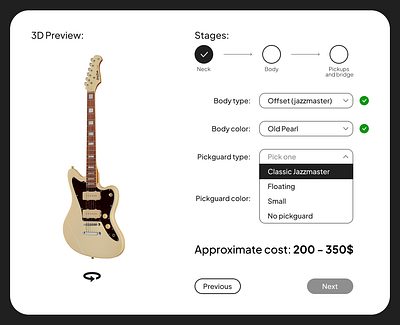 Customize Product (33/100) customize dailyui design product customize ui ui design uiux user interface