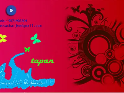 Visiting Card brushes color illustration logo stationery visiting card