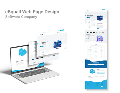 Software Company (Webpage Design) landingpage ui webpage