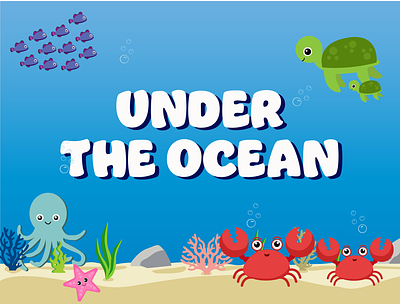 Under the Ocean graphic design illustration