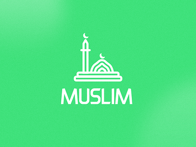 Muslim App Logo brand branding graphic design islam logo mosque muslim