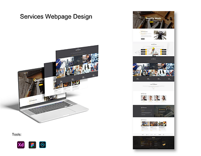 Home Services (Webpage Design) landing ui webpage