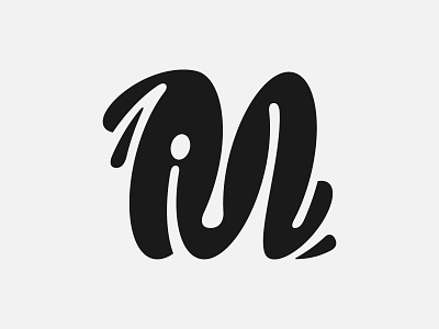 Th letter M - Logo design, lettering, monogram abstract logo branding icon illustration letter m letter m logo lettering logo logo design logo letter logotype m logo minimalist logo modern logo monogram simple logo typography