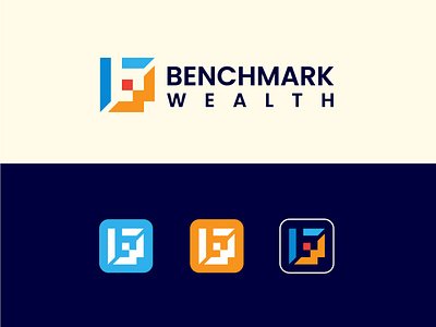 Benchmark Wealth Logo Design. appicon b branding bw bwicon bwlogo bwlogodesign colorful creative design graphic design icon logo logodesign logoinspiration logomaker multicolor visualidentity w wblogo