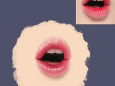 Lips in Photoshop