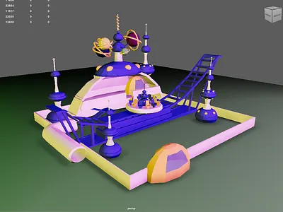 Attraction in Space-Theme 3d