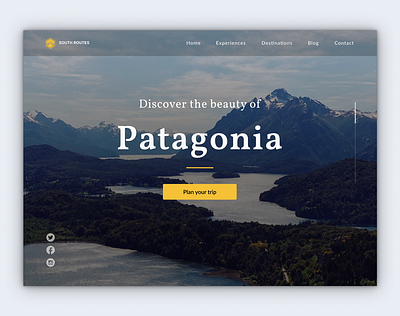 Landing page for a travelling agency daily daily ui daily ui challenge dailyui design home page landing page