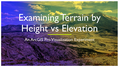 Height vs Elevation cartography design gis illustration map mapping