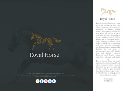 Royal Horse logo branding creative logo 99 design design graphic design horse horse logo horse logo 99design logo logo design logo designer luxury horse logo modern logo royal horse logo