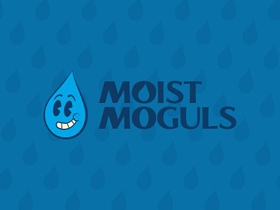 Moist Moguls Logo Concept branding challenge collaboration concept design esports fps graphic design illustration logo logotype moist pattern shooter valorant vector water