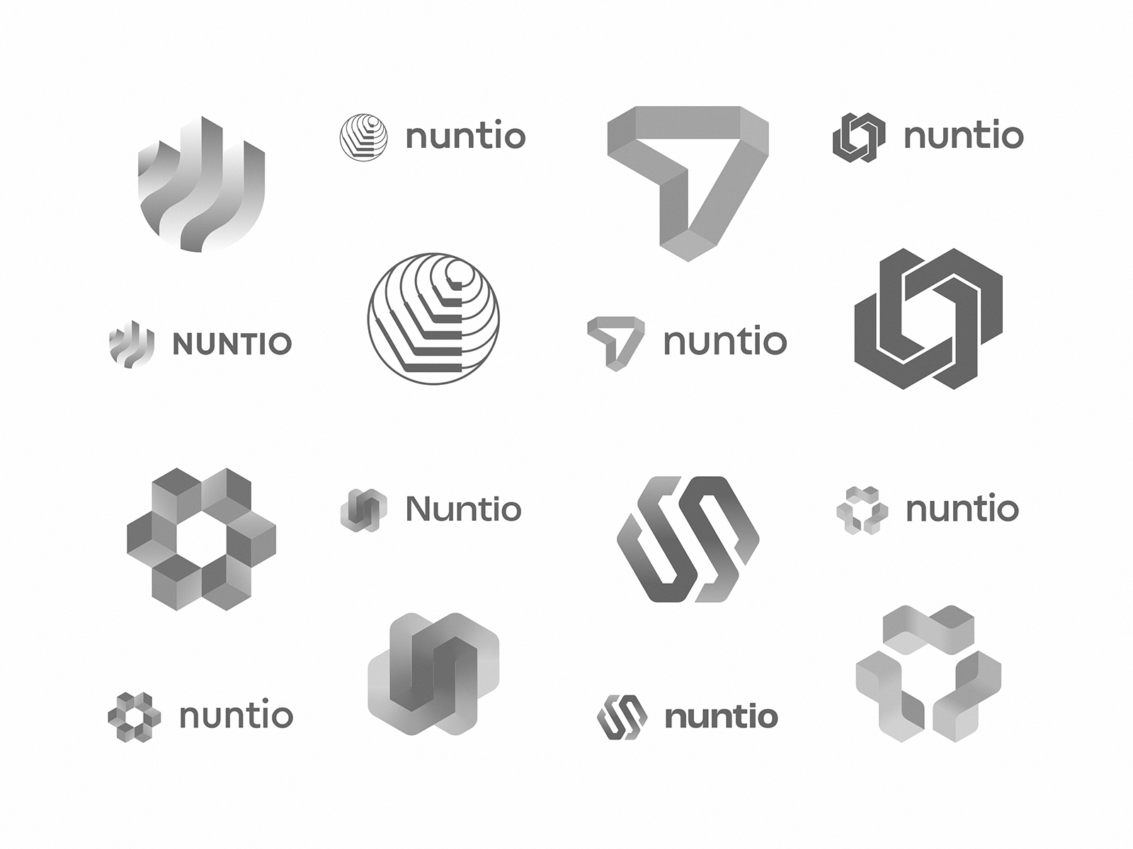 Nuntio Logo Design Process by Dmitry Lepisov for Lepisov Branding on Dribbble