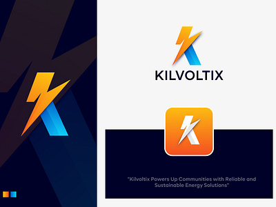 K Logo Design - Power Company Logo Design & Branding brand identity branding branding design creative logo design graphic design k logo k power logo logo logo design minimalist logo modern logo power logo vector