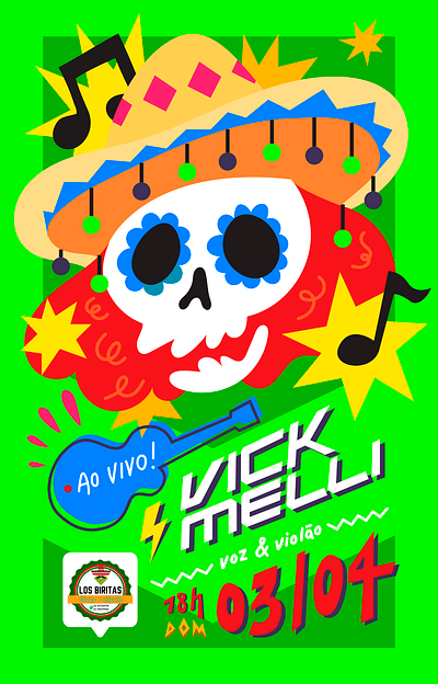 Live Poster - Mexican Pub character design design digital art digital illustration graphic design illustration