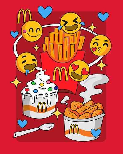 Poster - McDonalds (concept) character design design digital art digital illustration graphic design illustration